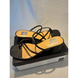 DV by Dolce Vita Ladies'‎ Size 10 Heel Strap Sandal, Black, Customer return
